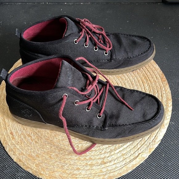 Timberland Canvas Textured Material High Top Kain Shoes Size 10 - Picture 15 of 15